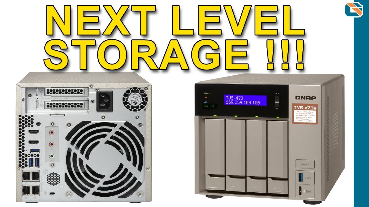 QNAP TVS-473e NAS Review + QM2-2P - YouTube