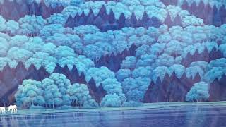 富谷一明 油彩画（2頭の馬）0号サイズ 富谷一明 油彩