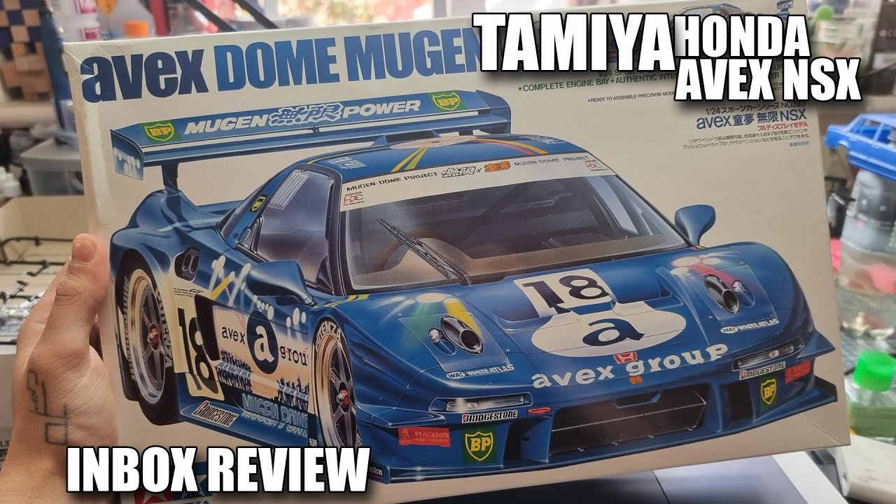 Tamiya 1/24 Honda NSX Avex Dome Mugen in box review! - YouTube
