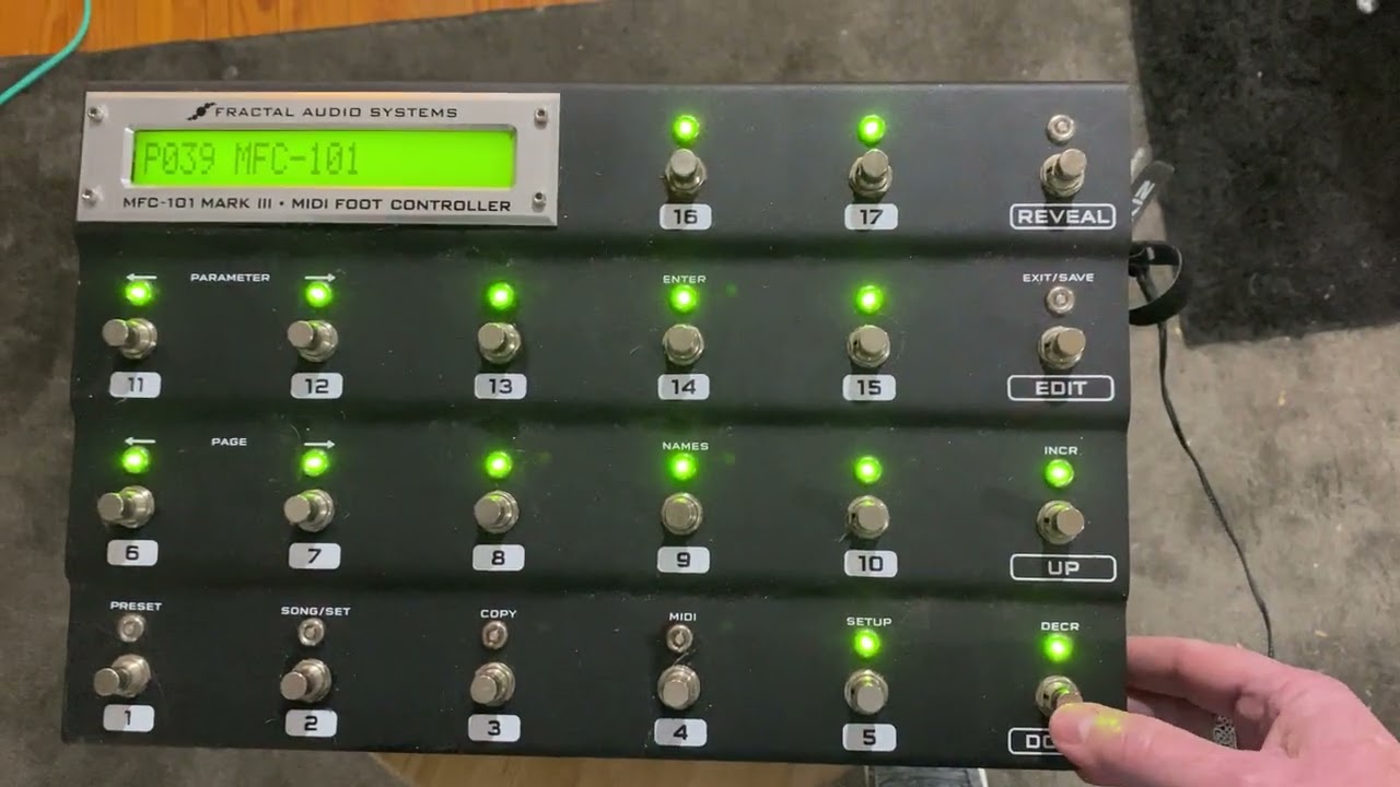 Fractal Audio MFC-101 MFC 101 Mark III Axe Fx Foot Controller