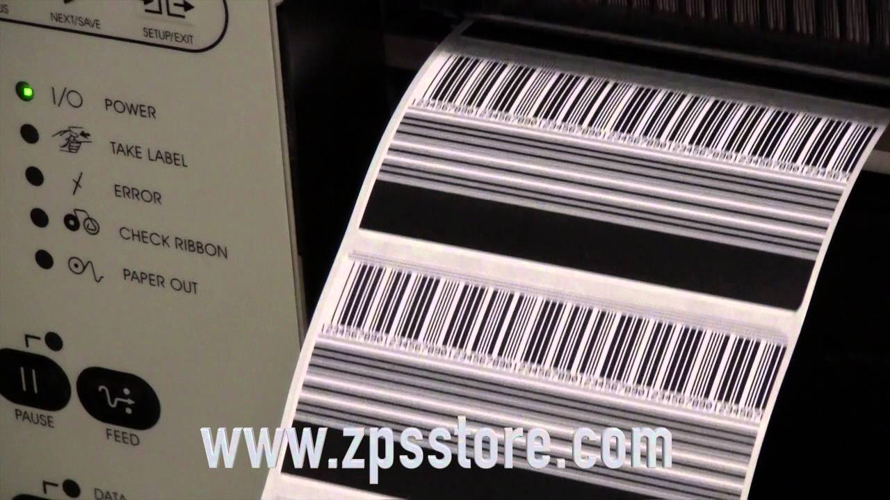 Zebra Printer Pause Test - ZPS Store - YouTube