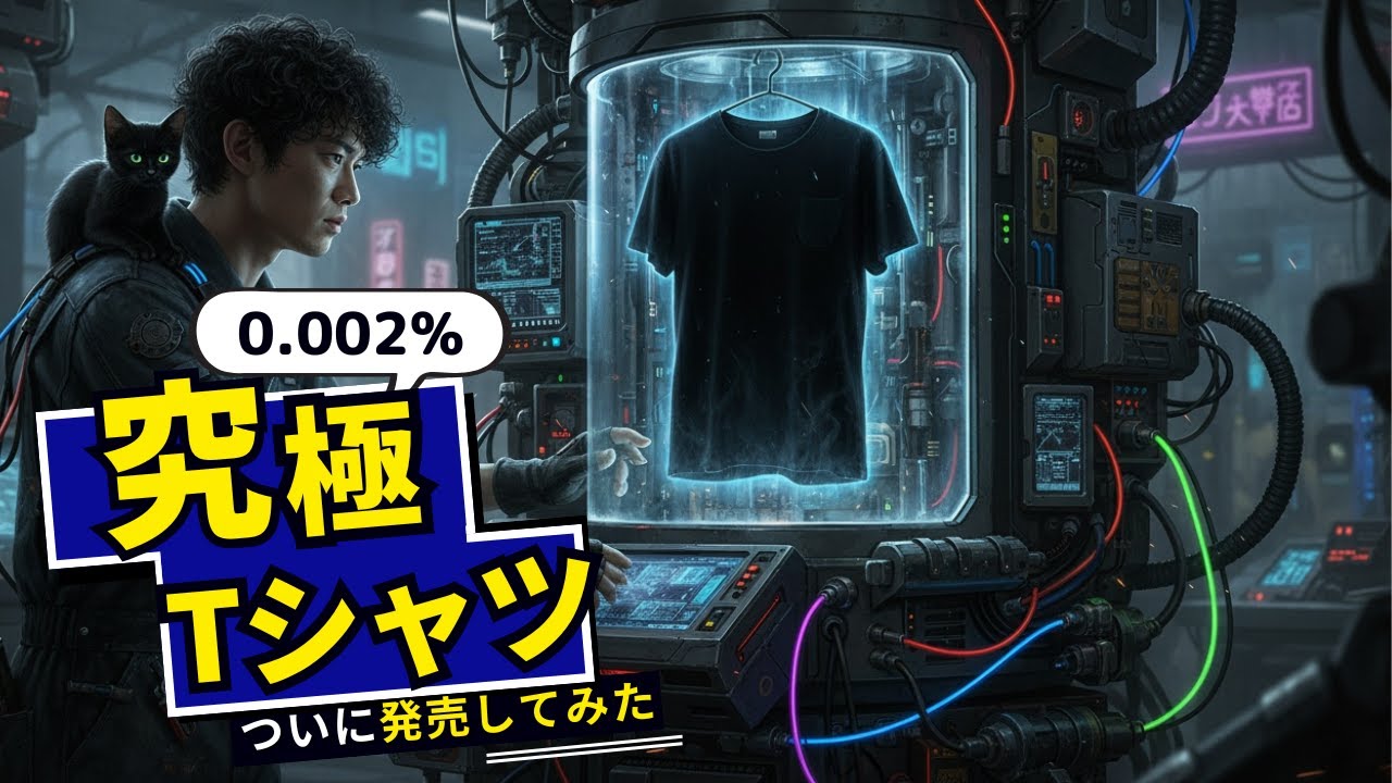 0.002%の奇跡】究極のTシャツ作ってみた放送【購入は概要欄から