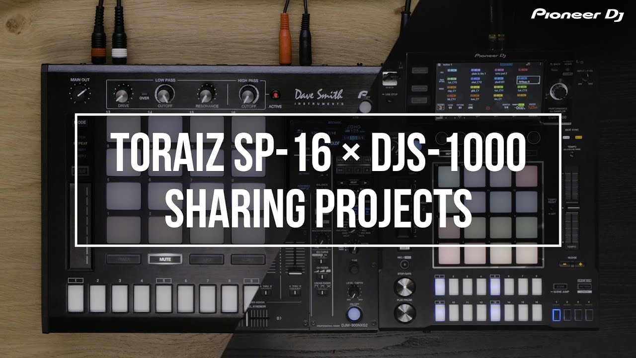 TORAIZ SP-16 and DJS-1000 Sharing Projects - YouTube