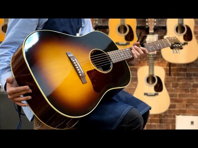 Gibson 50s J-45 Original Vintage Sunburst #20294078 - YouTube