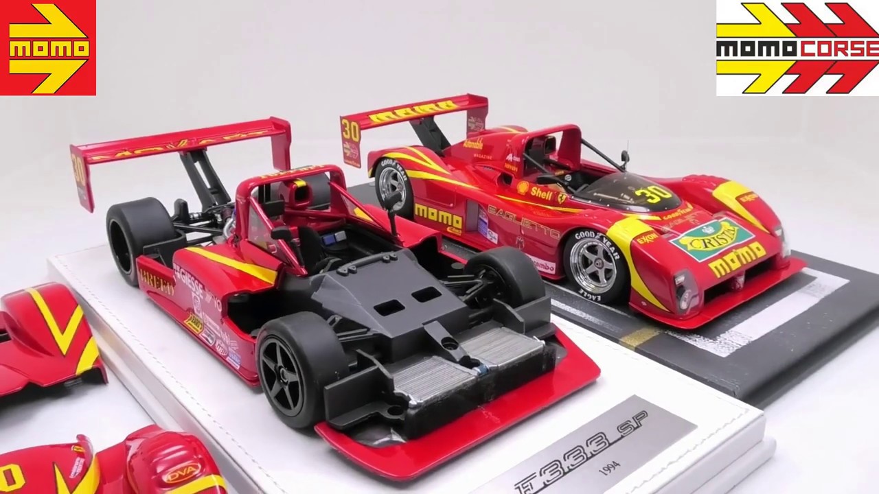 MOMO Ferrari F333 SP Version I & Version II with actual V12 sound