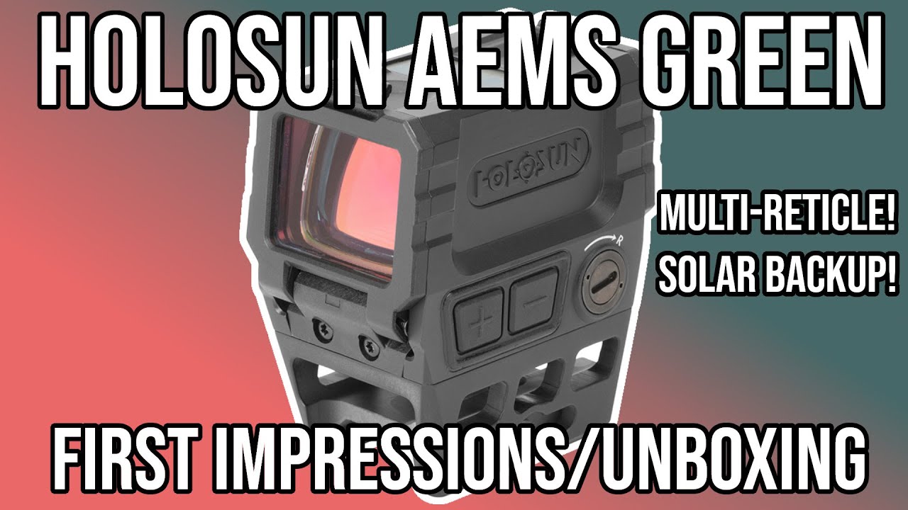 Holosun AEMS Green: First Impressions & Unboxing! - YouTube
