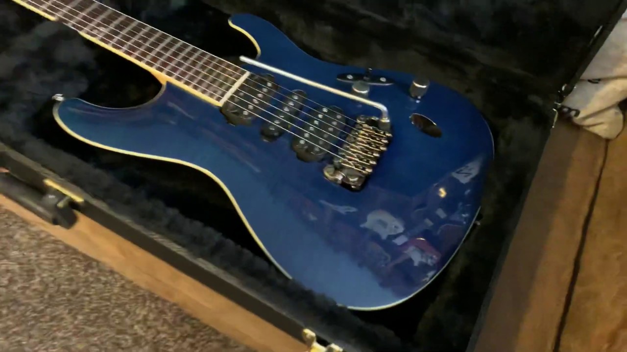 IBANEZ SV5470 BLUE TRANS FLAME PRESIGE SERIES - YouTube