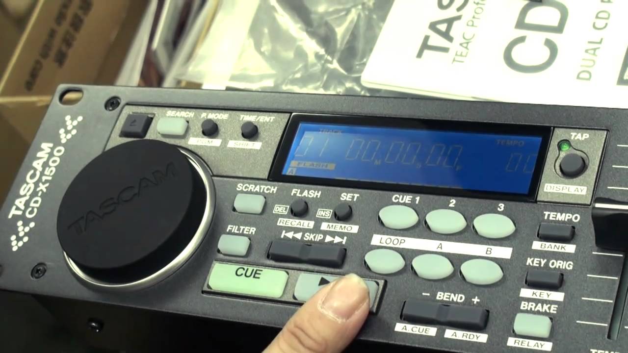 TASCAM CD-X1500のご説明 3/4 - YouTube