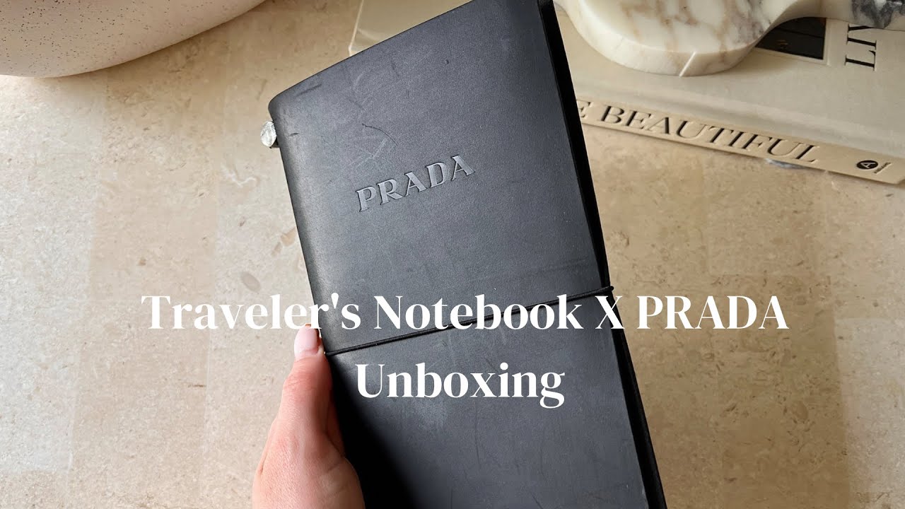 Travelers Notebook X Prada Unboxing - YouTube