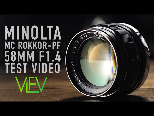 Minolta MC Rokkor-PF 58mm F1.4 | Test Video | VLFV - YouTube