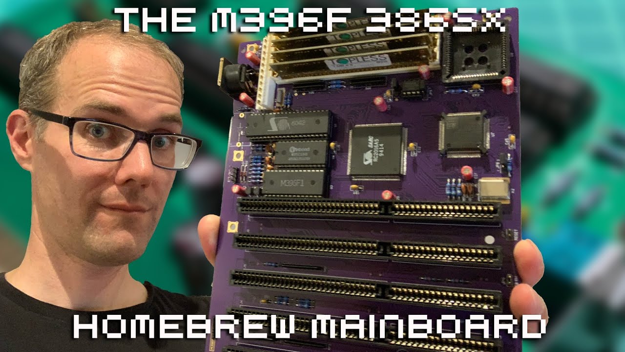 The M396F 386SX Homebrew Mainboard - YouTube