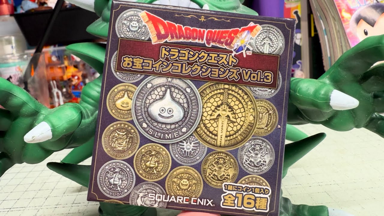 Dragon Quest Treasure Coin Collections Vol.3 All 16 Types Unboxing