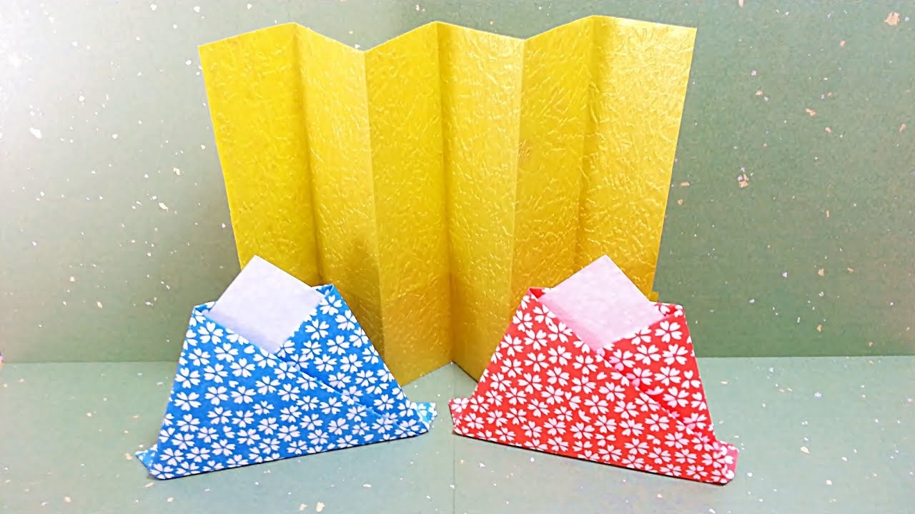 origami folding screen Easy! / 折り紙 屏風（びょうぶ）の折り方