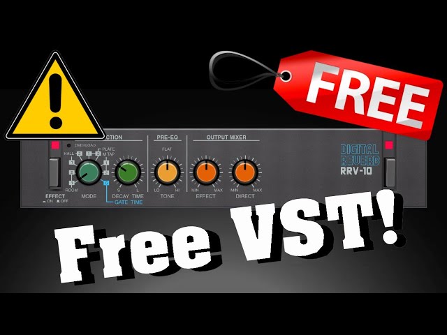New Free VST!】Great! Free Vintage BOSS RRV-10 Digital Reverb VST
