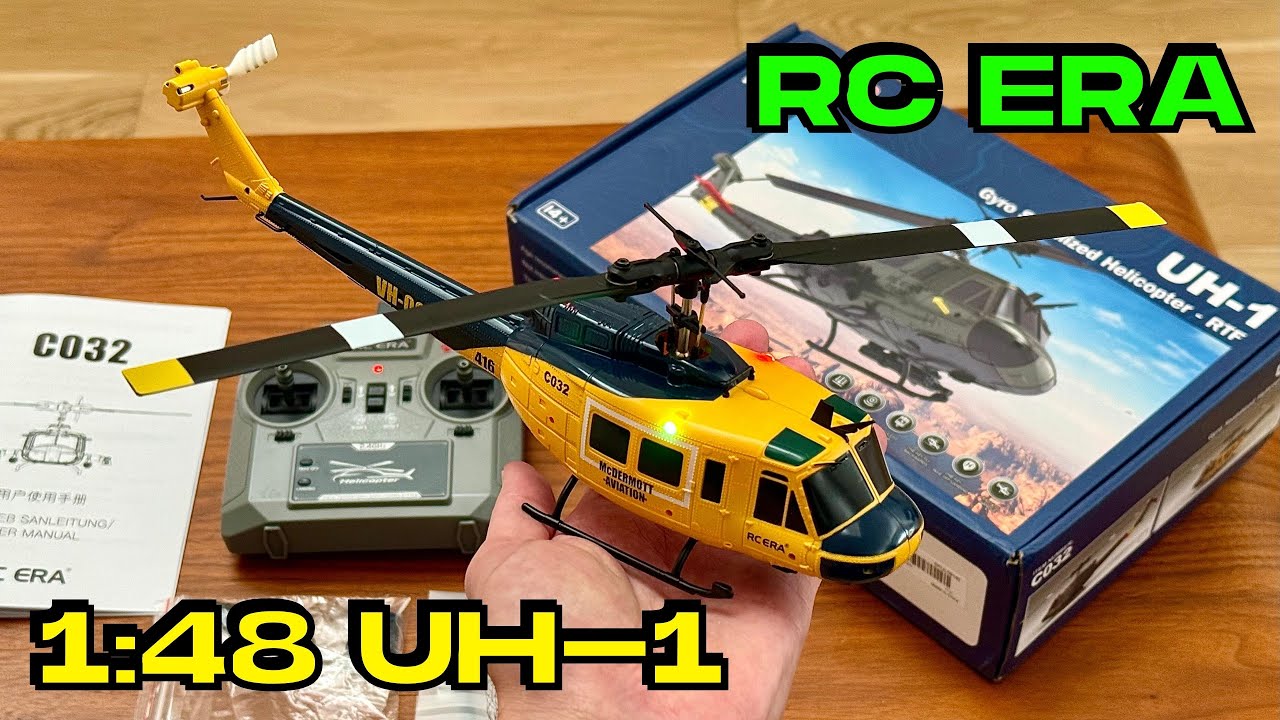 CRASH MAIDEN !! RC ERA UH-1 1:48 Scale Helicopter (6-Axis Gyro