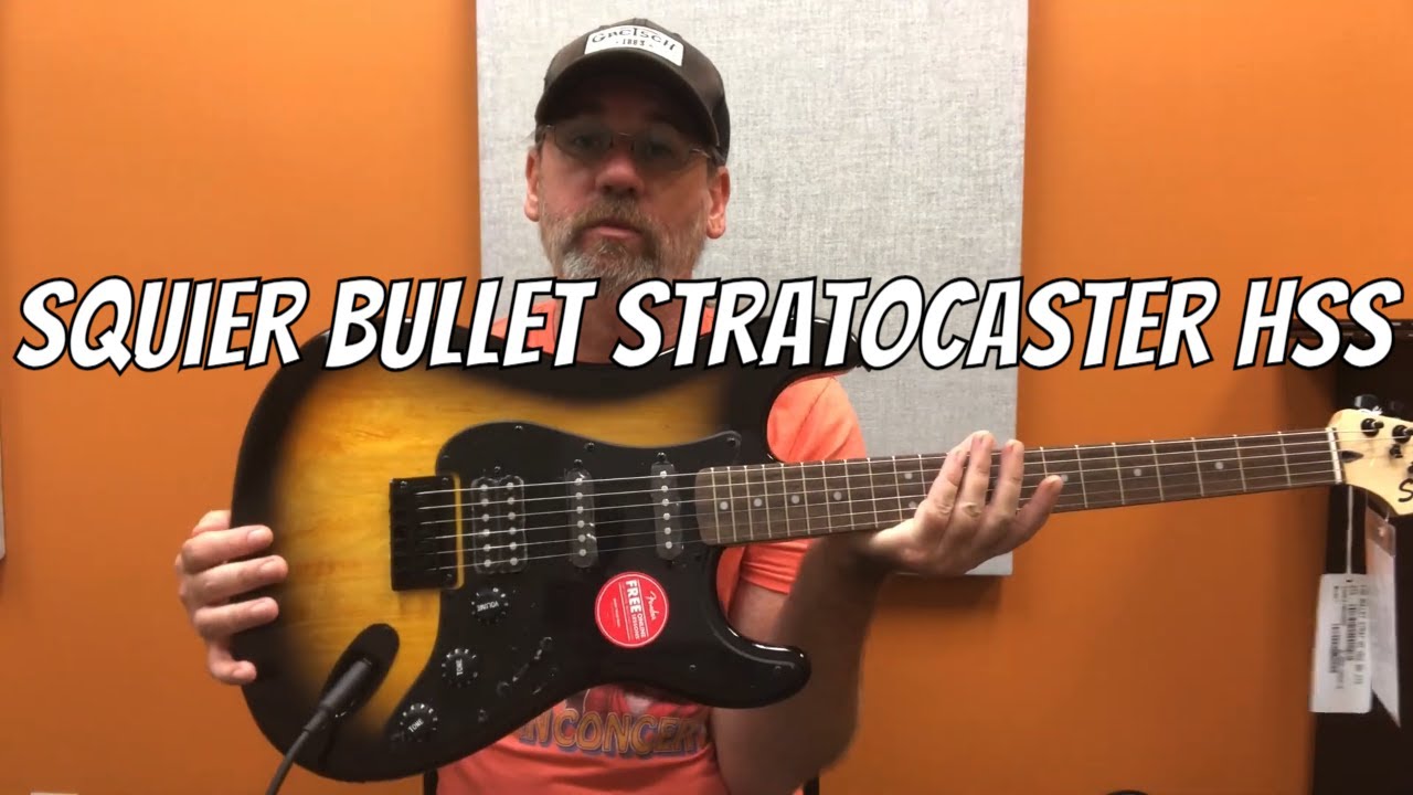 Squier Bullet Stratocaster HSS - 2-Colour Sunburst Demo - YouTube