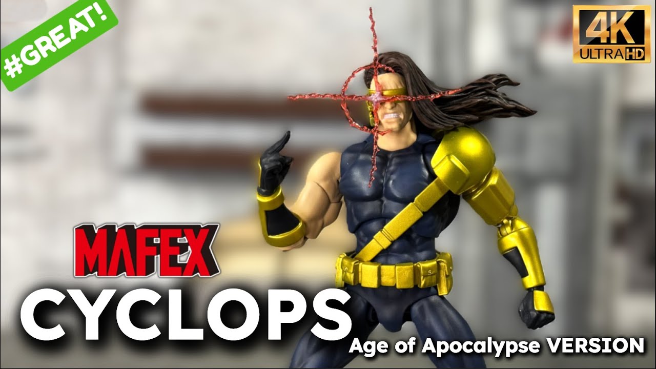 MAFEX Cyclops Age of Apocalypse 1/12 action figure #unboxing