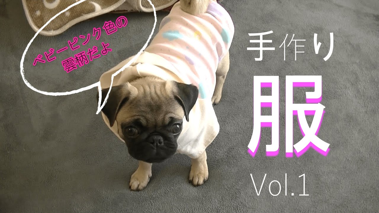 袖にクマさんのロンT フレブル服 パグ服 犬服 ハンドメイド 【公式通販】