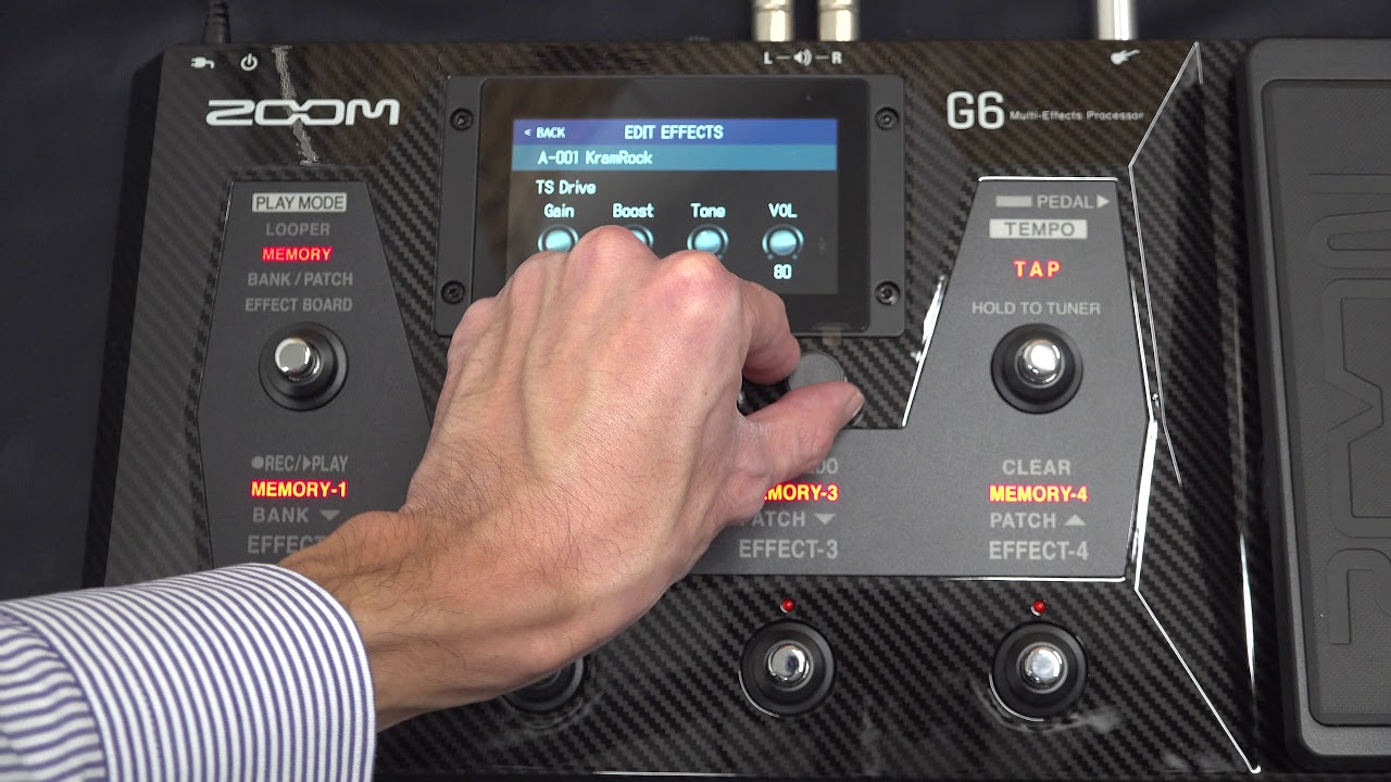 新製品レビュー】話題のマルチエフェクターZOOM/G6試してみました