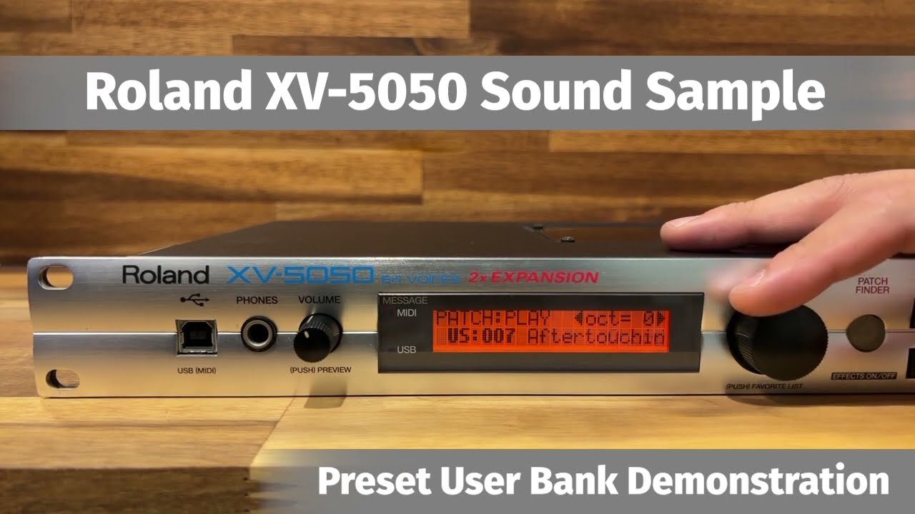 Quick Pickup: Roland XV-5050 64-Voice Synth Module - YouTube