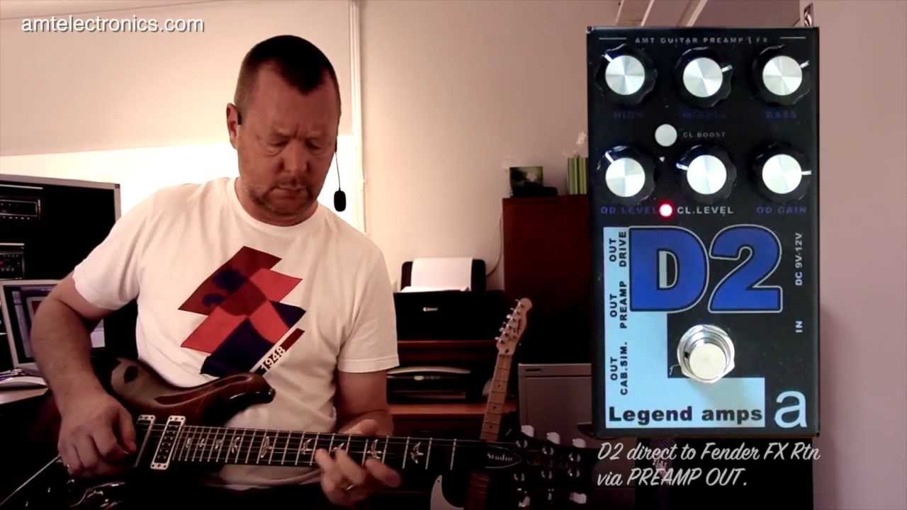 AMT Electronics : D2 Preamp & Effects Pedal - YouTube