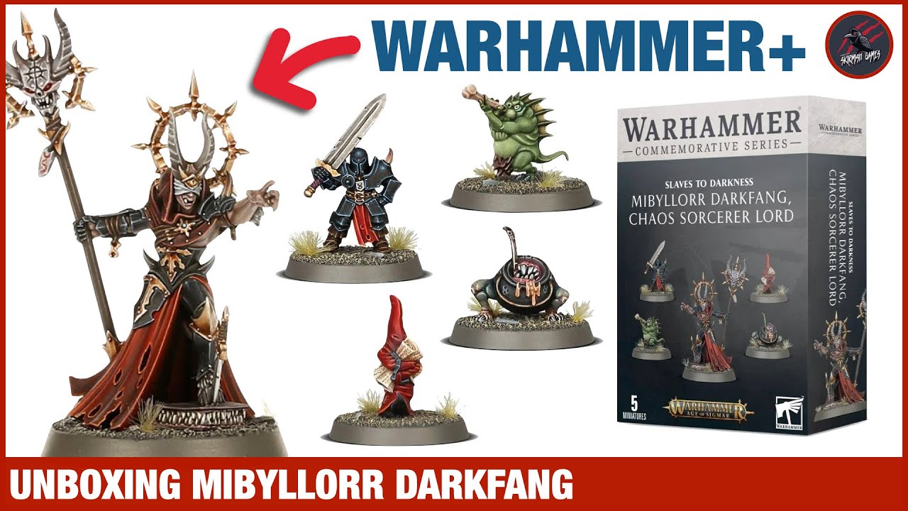 UNBOXING WARHAMMER PLUS MIBYLLORR DARKFANG - Chaos Sorcerer Lord