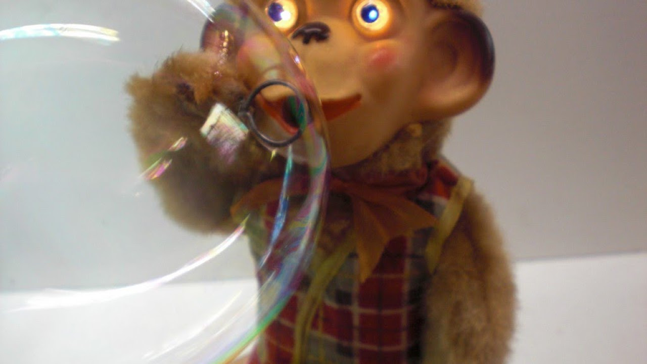 アルプス シャボン玉を吹く猿Bubble Blowing Monkey 動作品 Main