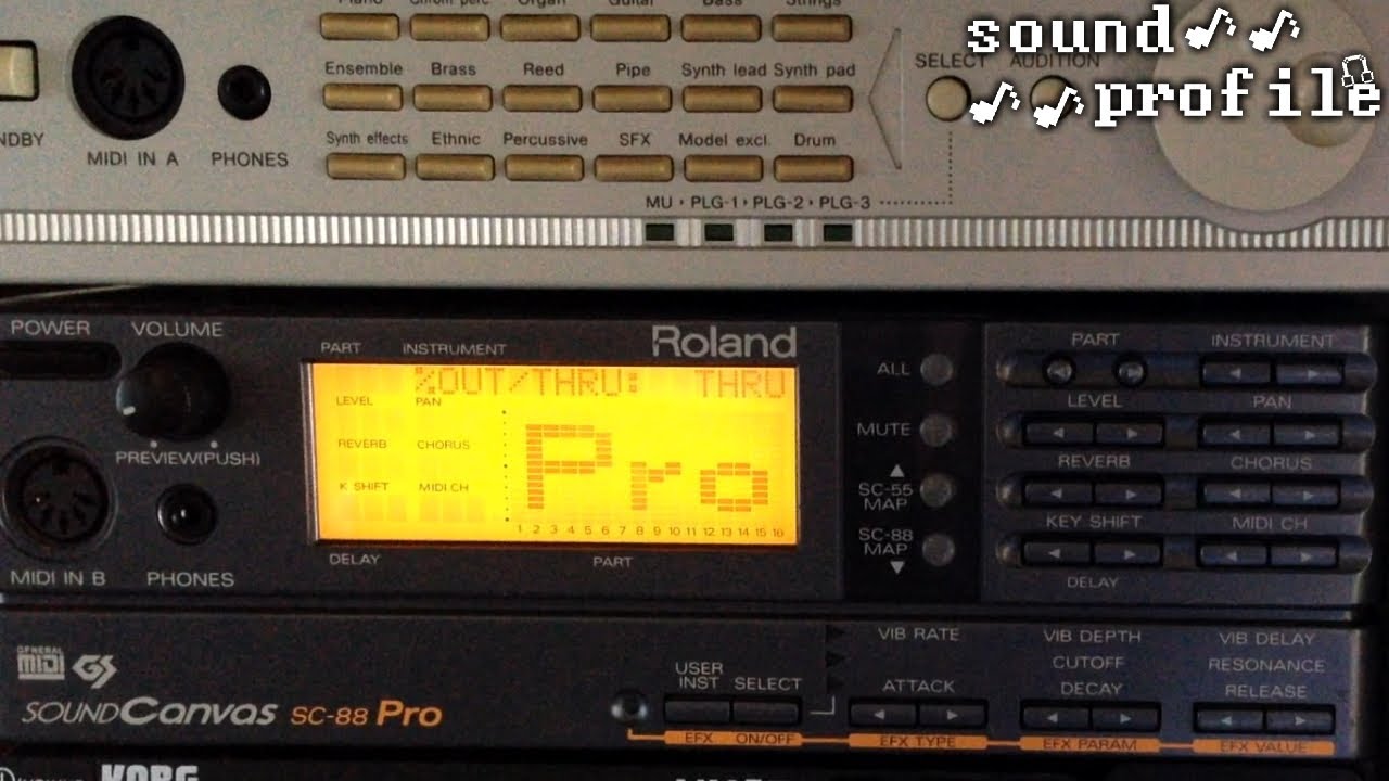 Roland Roland SC-88Pro SOUND Canvas 通電確認のみ Sc-88