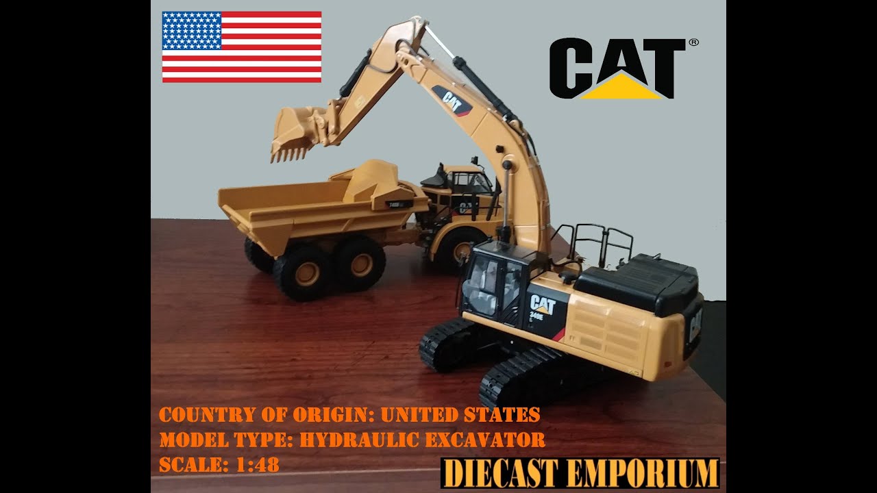Classic Construction Models Cat 349E L Excavator - YouTube