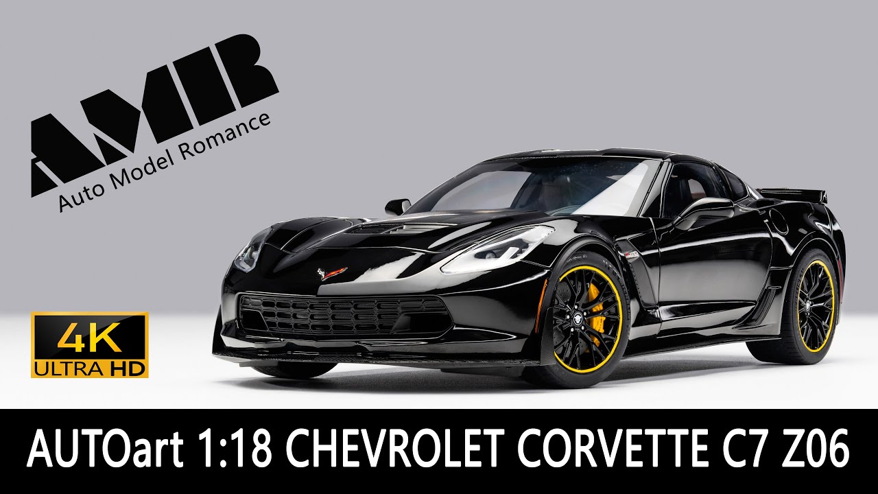 CHEVROLET CORVETTE C7 Z06 / 1:18 AUTOart car model / 4k video by