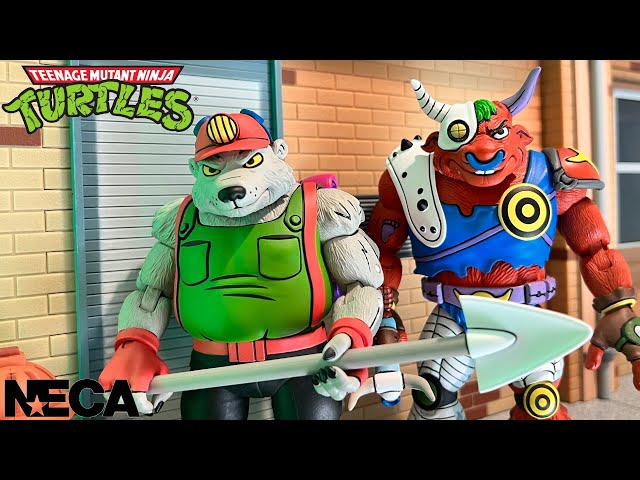 NECA Teenage Mutant Ninja Turtles DIRTBAG & GROUNDCHUCK Action