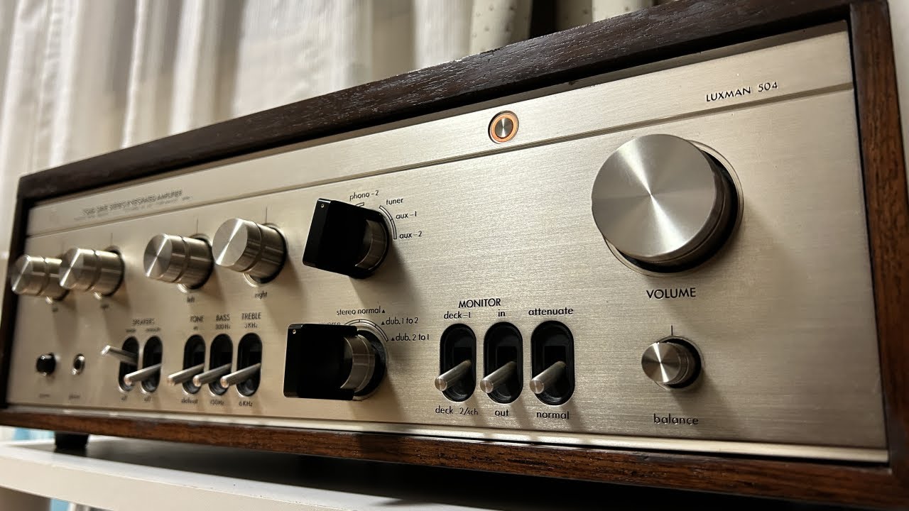 50年前のヴィンテージアンプは蘇るのか？LUXMAN L-504をジャンクで購入