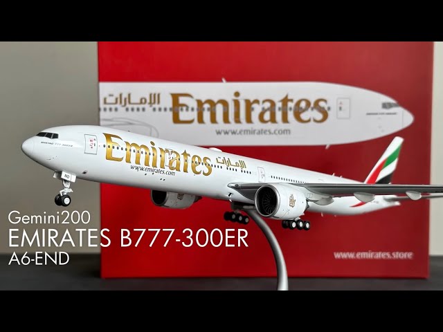 Emirates B777-300ER by Gemini200 / Unboxing & Review / A6-END