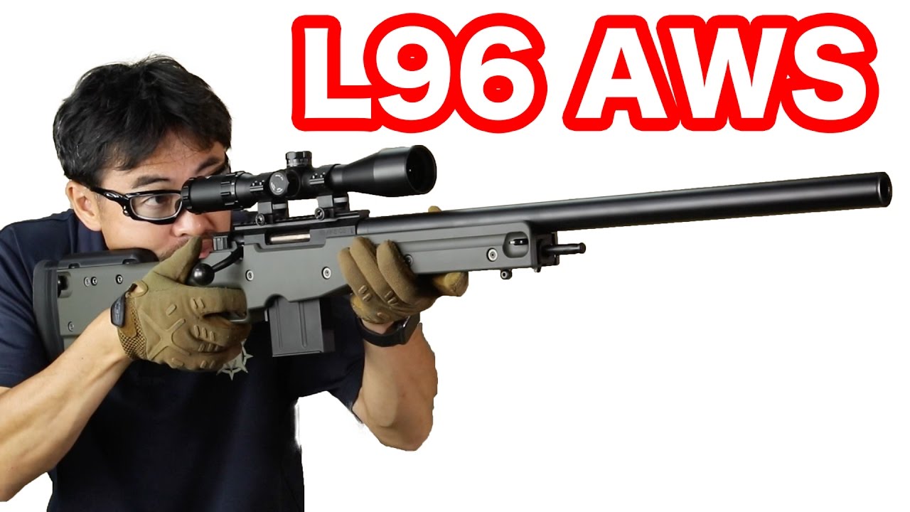 TOKYO MARUI L96 AWS O.D.STOCK 2016ver machsakai review - YouTube