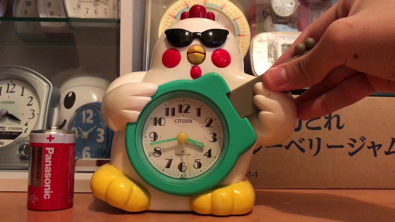 メルカリで販売中！CITIZENにわとりロックンロール目覚まし時計 - YouTube