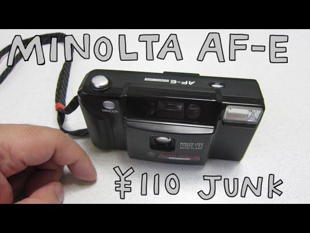 フィルムカメラ】MINOLTA AF-E ハードオフで110円。ジャンクカメラで