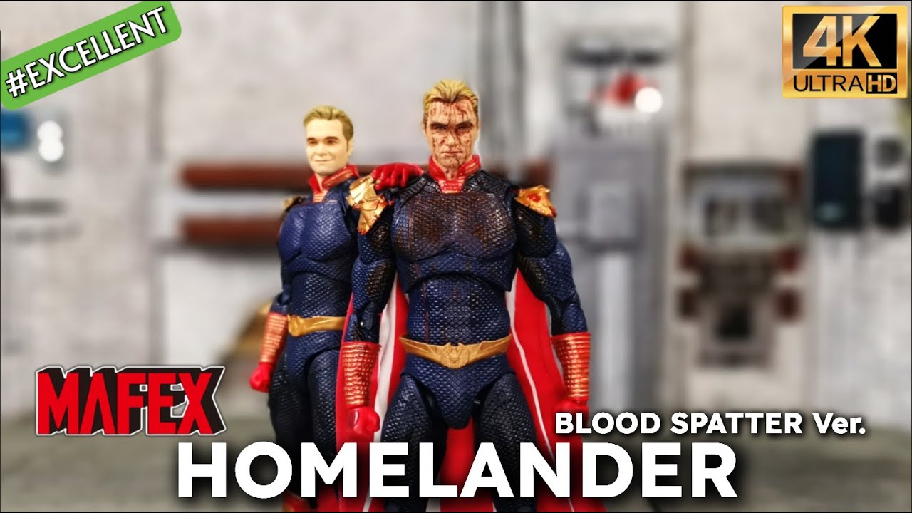 MAFEX Homelander BLOOD SPATTER Ver 1/12 action figure Unboxing