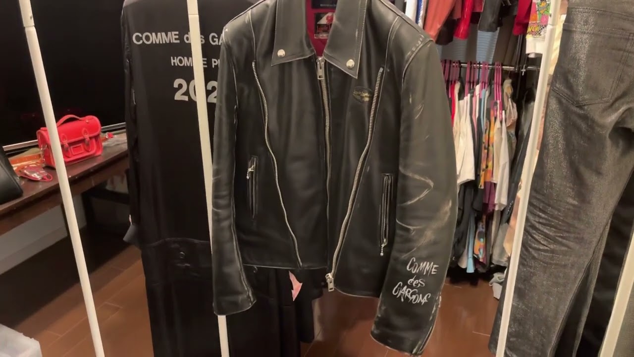 COMME des GARCONS ルイスレザー トライデント lewisleathers - YouTube