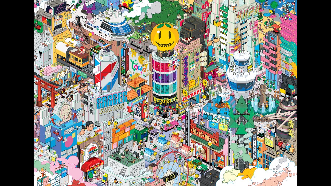 ゆず、ニューAL『YUZUTOWN』eBoy手掛けるアートワーク公開 | BARKS