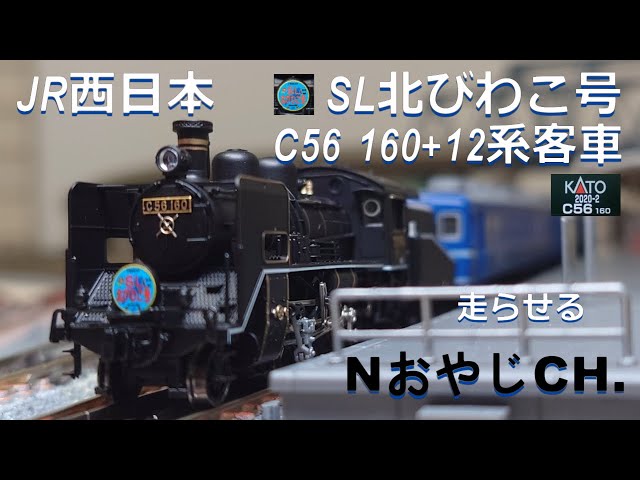 JR西日本 「SL北びわこ号」C56-160+12系〈KATO 2020-2 10-557〉 JR