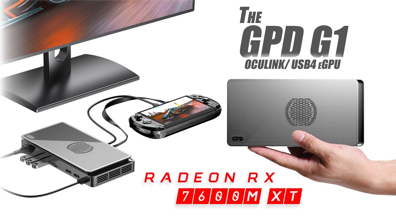 The New GPD G1 Is A Fast Compact eGPU, Oculink & USB! Hands-On