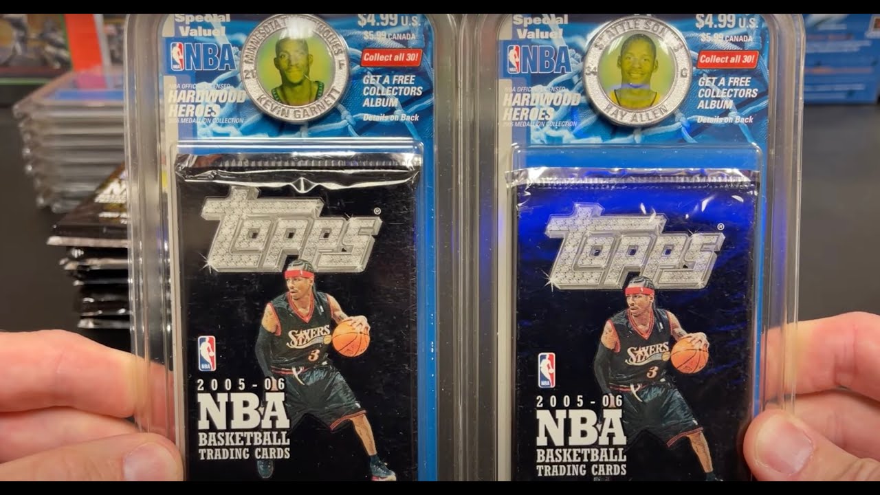 2005-06 Topps NBA Hanger Packs W/Tokens - Kobe Bryant & Lebron
