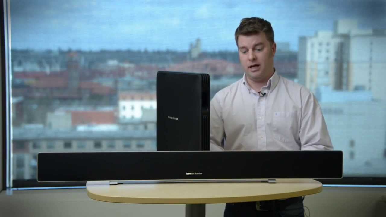 Harman Kardon Sabre SB35 sound bar hands on - YouTube