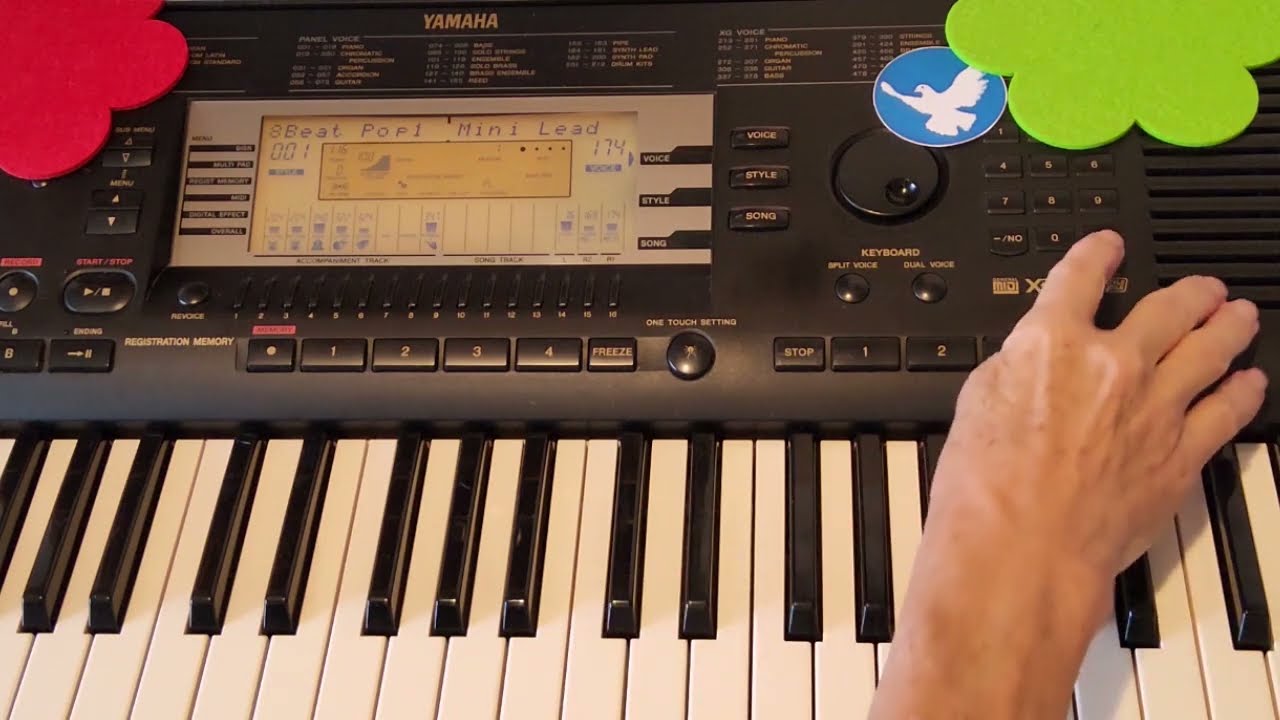 Synth voice Demo 💚 PSR-630 Yamaha Keyboard - Synthesizer Saw