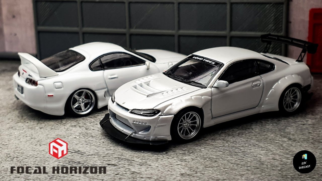 Nissan Silvia S15 Pandem White by Focal Horizon 1/64 | UNBOXING
