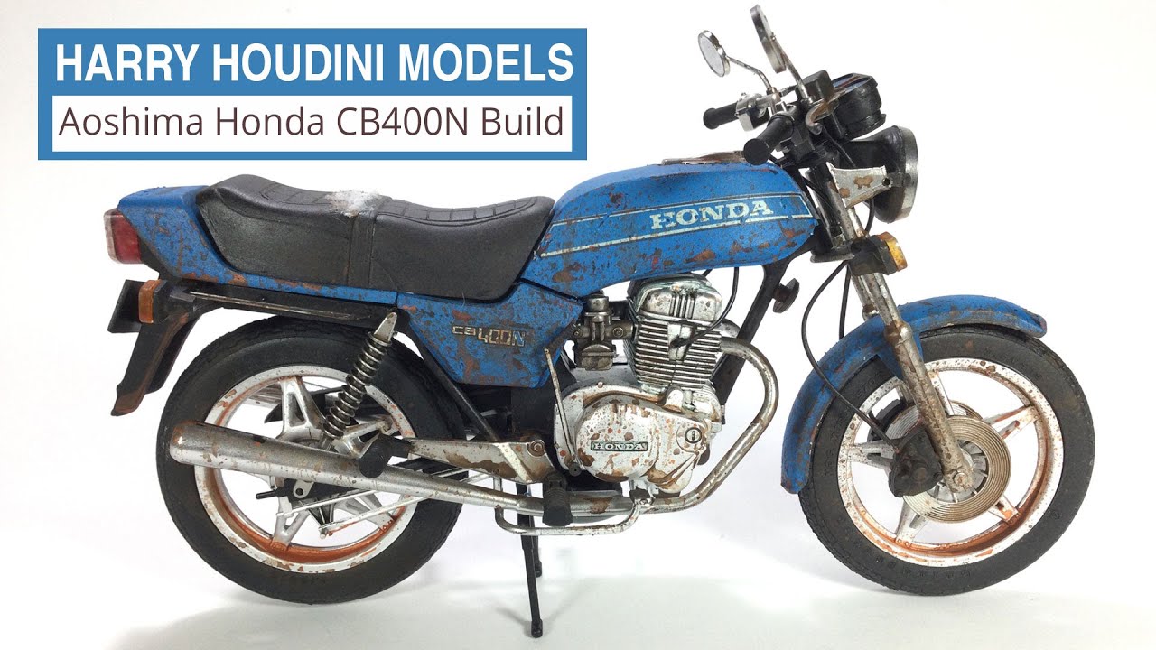 □アオシマ:1/12 HONDA CB400N ホークⅢ □未組み立て品 ホンダ CB400N