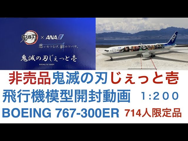 飛行機模型】鬼滅の刃じぇっと壱 非売品のモデルプレーンを開封☆Demon