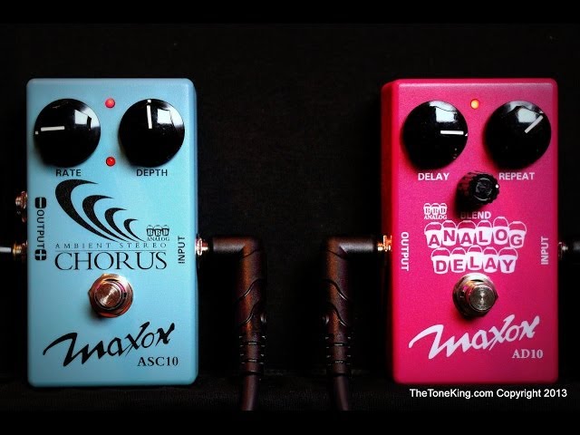 MAXON ASC10 Chorus & AD10 Delay Pedals : Demo & Review : 3P3D2013
