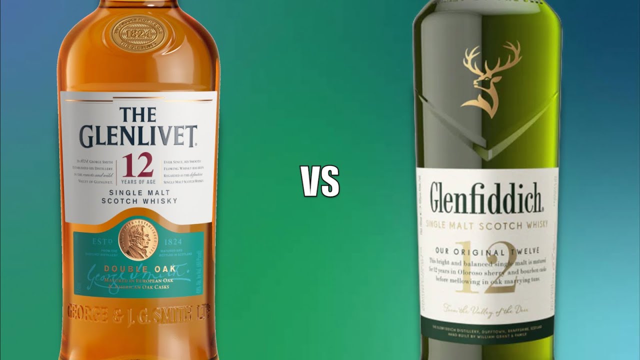 Glenlivet 12 vs Glenfiddich 12 Year Old Single Malt Scotch Whisky