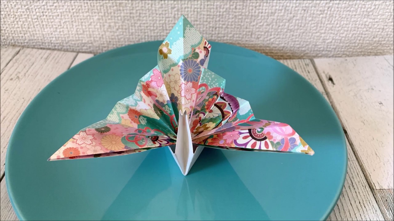 折り紙作品 船に乗る鶴 Origami Crane Arrangement 12